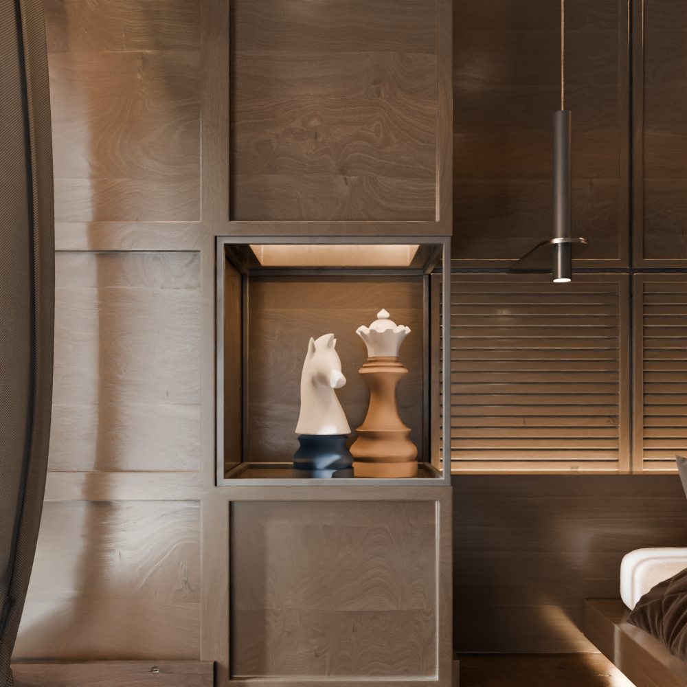 Lampada da tavolo di design. Lampade scacchi colori misti che si illumina. Lampada stile contemporaneo. Idea regalo