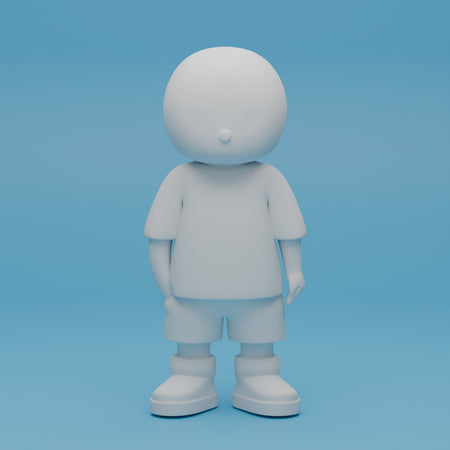 Lampada da tavolo di design. Lampada in stampa 3d personalizzabile. Omino bianco che si illumina. Lampada stile contemporaneo