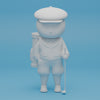 Lampada da tavolo di design. lampada in stampa 3D personalizzabile. Omino bianco che si illumina, lampada golfista, golf. Lampada stile contemporaneo